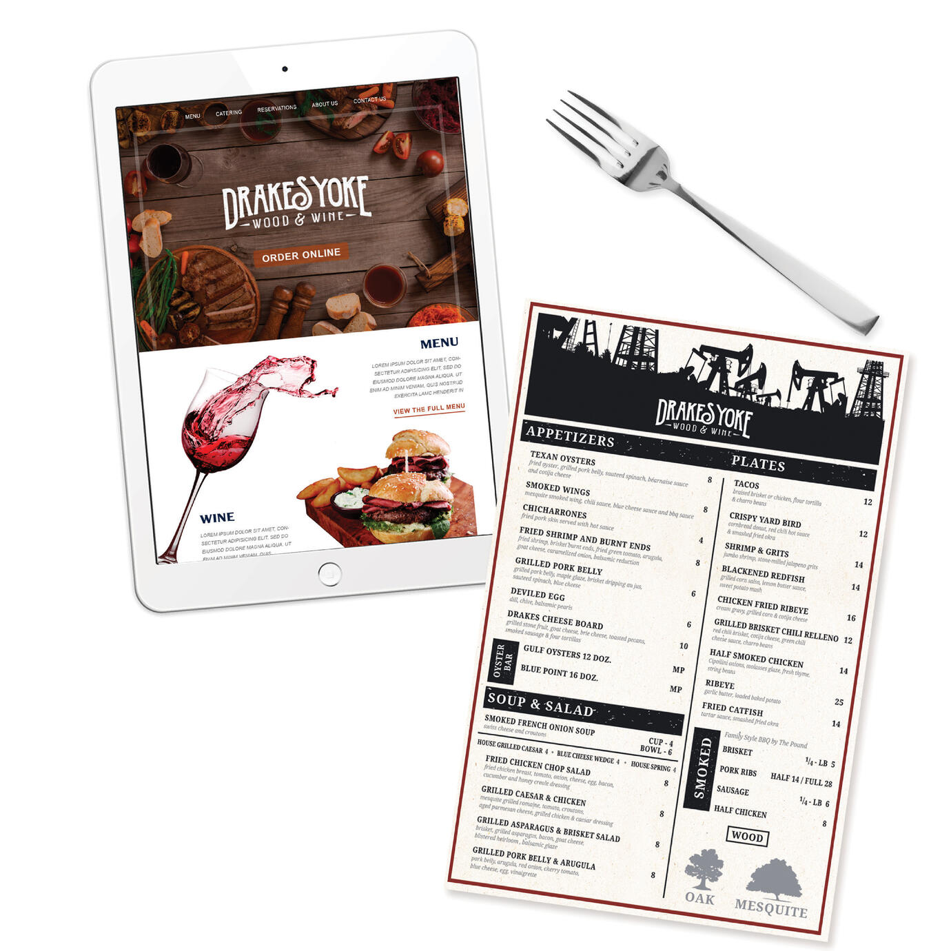 Logo, Menu &amp; Website